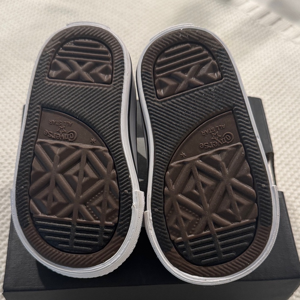 Converse Kids Black and White Sneakers - Picture 2 of 3